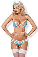 Эротический костюм медсестры Obsessive 834-CST-6 Nurse Costume, L/XL