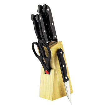 Набір ножів Basic 6 предметів на підставці пластикові ручки MR-1400 Maestro