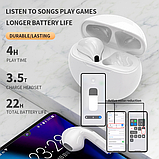 Бездротові навушники блютус з мікрофоном в кейсі TWS  Air Pro 6  white, фото 8