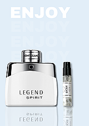Чоловічі наливні парфуми Mont Blanc Legend Spirit пробник, стійкі парфуми аналог Монт Бланк Легенд Спірит