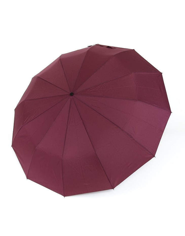 Парасолька автомат Parachase №3260 унісекс (чоловіча, жіноча) на 12 спиць, пряма ручка, Бордовий, фото 1