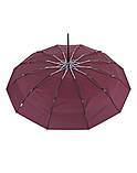 Парасолька автомат Parachase №3260 унісекс (чоловіча, жіноча) на 12 спиць, пряма ручка, Бордовий, фото 6