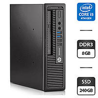 Неттоп HP EliteDesk 800 G1 USDT /Core i5 4 ядра  3.2GHz/ 8GB DDR3 / 240GB SSD/HD Graphics 4600 / DVD-ROM