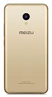 Задняя крышка корпуса Meizu M5 со стеклом камеры Gold