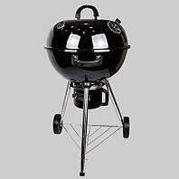 Угольный гриль-барбекю с термометром в крышке Lightled MEAT GRILL LV20015599L Black z114-2024