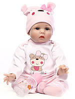 Силиконовая коллекционная кукла Reborn Doll девочка Долли 55 см (171) z11-2024