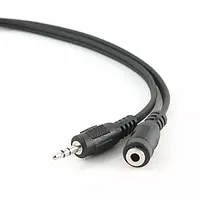 Аудіо подовжувач Cablexpert mini Jack 3.5mm M/F 2 м black (CCA-423-2M)