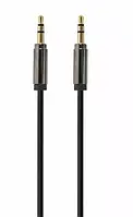 Аудіо кабель Cablexpert AUX mini Jack 3.5mm M/M Cable 1 м black (CCAPB-444-1M)