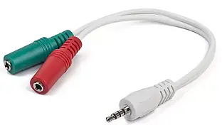 Аудіо розгалужувач Cablexpert mini Jack 3.5mm M/2xF white (CCA-417W)