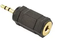 Аудио переходник Cablexpert micro Jack 2.5 mm - mini Jack 3.5 mm M/F black (A-3.5F-2.5M)