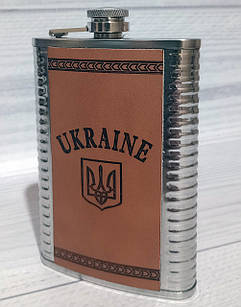 Фляга з нержавіючої сталі (256мл/9oz.) UKRAINE 🇺🇦 WKL-019