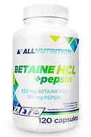 Пищевая добавка ALL nutrition Betaine HCL+ Pepsin 120 капсул