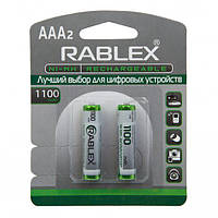 Аккумуляторы Rablex HR03 AAA Ni-MH 1100 mAh 1.2V 2 шт/уп. (t6294)