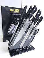 Набор кухонных ножей на подставке Benson BN-416 9 предметов