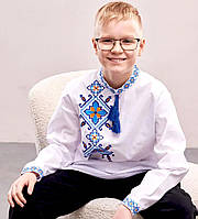 Вышиванка для мальчика подростковая Захар хлопок 100% р. 158. 164. 170. 176