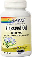 Льняное масло Flaxseed Oil Solaray 1000 мг 100 гелевых капсул z12-2024