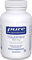 L-глутамін L-Glutamine Pure Encapsulations 850 мг 90 капсул D12P1-2023