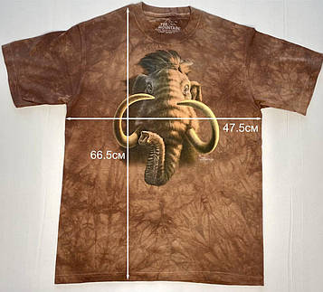 3 д футолка Маунтін із зображенням мамонта, Футболка The Mountain з мамонтом — розмір 47*66 см, США