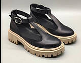 Madlen стильные кожаные демисезонные туфли для девочек, девушек и женщин., фото 2