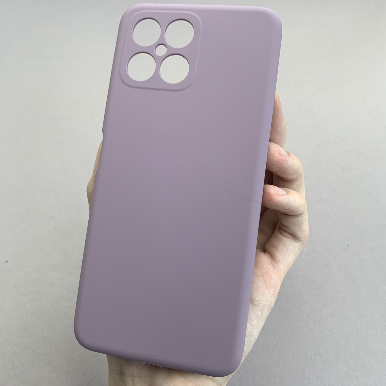 Чохол для Honor x8 силікон кейс чохол з мікрофіброю на телефон хонор х8 чорничний r4e