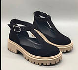 Madlen стильні шкіряні демісезонні туфлі для дівчаток, дівчат і жінок., фото 3