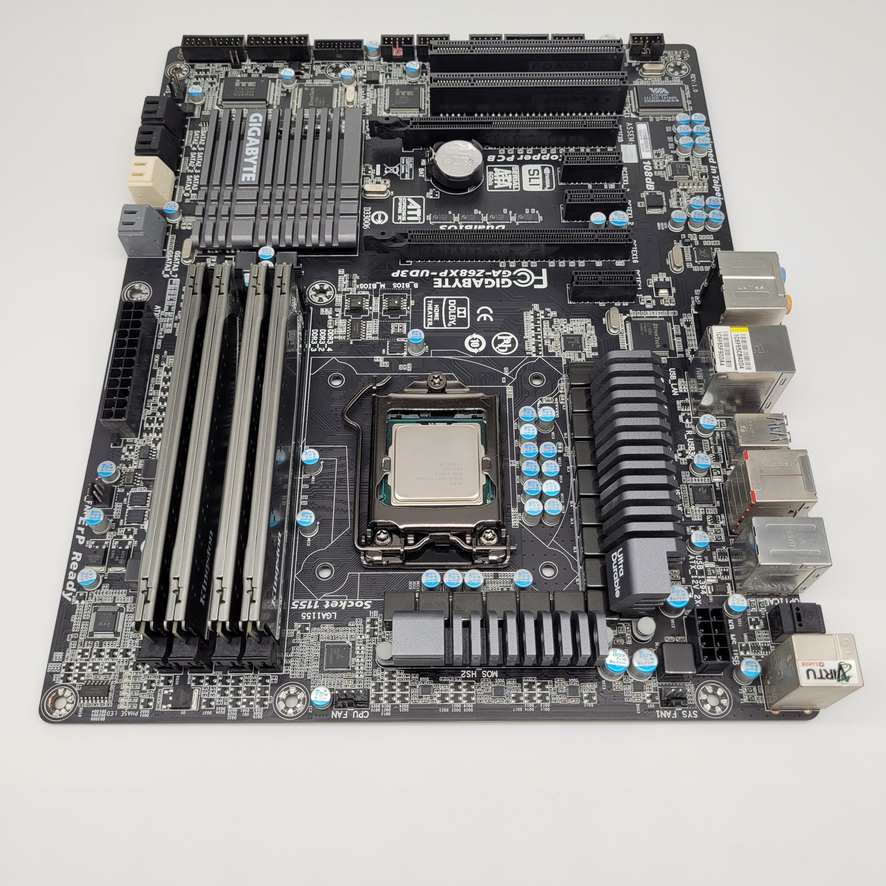 Комплект MB GA-Z68XP-UD3P + CPU Intel i7 2600K + RAM DDR3 32GB Kingston HyperX БВ