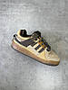Чоловічі та жіночі кросівки Adidas Forum Low Bad Bunny brown Взуття Адідас Форум Лоу Бед Бані коричневі, фото 9