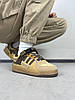 Чоловічі та жіночі кросівки Adidas Forum Low Bad Bunny brown Взуття Адідас Форум Лоу Бед Бані коричневі, фото 5