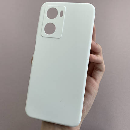Чохол для Oppo A57s 4G силікон кейс чохол з мікрофіброю на телефон оппо а57с 4г білий r4e, фото 1