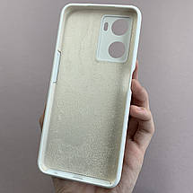 Чохол для Oppo A57s 4G силікон кейс чохол з мікрофіброю на телефон оппо а57с 4г білий r4e, фото 3