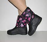 Дитячі сноубутси чорні піна знімний носок розмір 28/29 31, фото 2