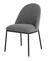 Стілець кухонний сучасний зі спинкою в оббивці букле m-110 сірий Vetromebel