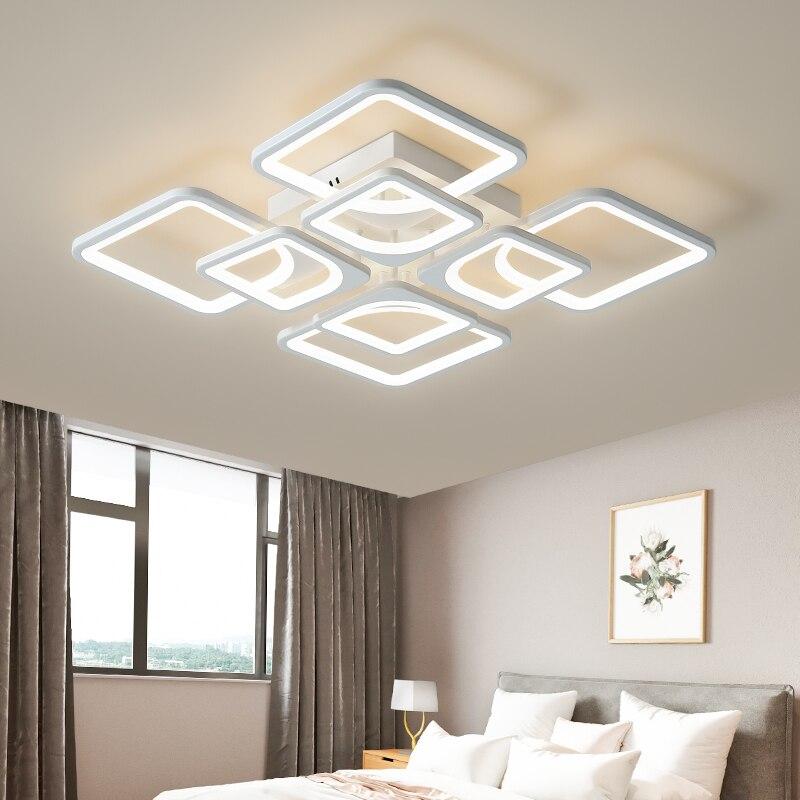 Люстра у спальню з пультом Diasha 150W до 25 м² колір Білий 8060/4+4WH, фото 1