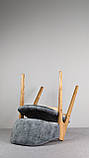 М'який стілець "Джим" з дерева та тканини в кольорі Графіт, фото 7