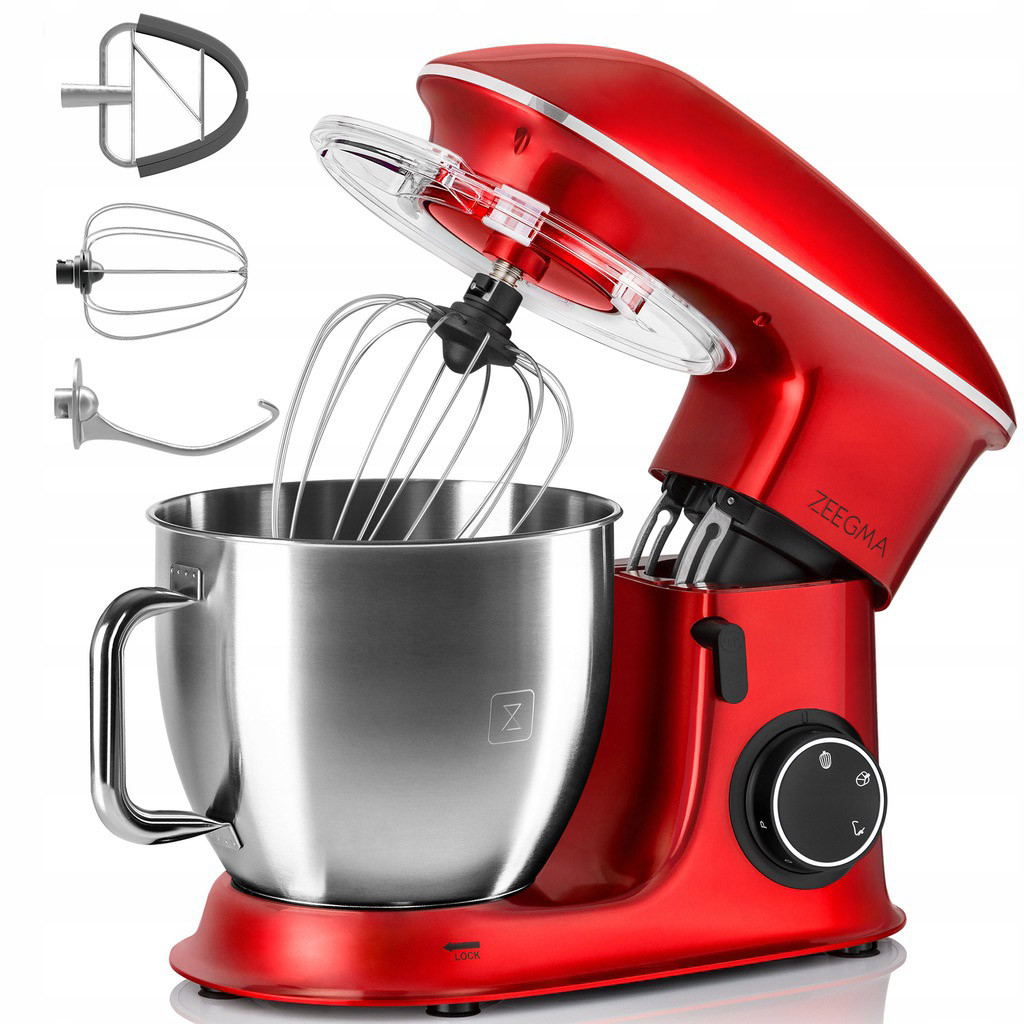 Тестомес міксер планетарний Zeeegma PLANEET CHEF RED 2200 Вт