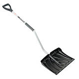 Лопата для прибирання снігу 460 * 340мм з Z-подібною ручкою 1080 мм INTERTOOL FT-2023, фото 3