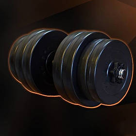 Гантель розбірна Rn-Sport для занять спортом у домашніх умовах (30 кг)