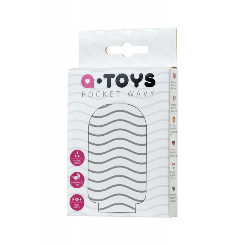 Еластичний кишеньковий мастурбатор TOYFA A-Toys Pocket Wavy
