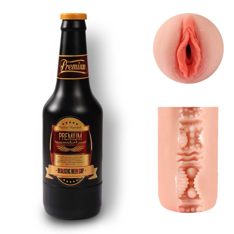 Мастурбатор вагіна у формі пивної пляшки Beer Bootle SQ-MA70018