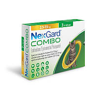 Нексгард Комбо NexGard Combo капли от глистов, блох, клещей для котов 2,5 - 7,5 кг, 1 пипетка