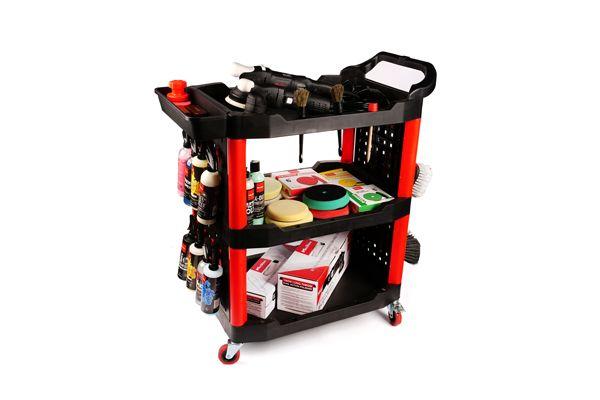 MaxShine 3-Tier Storage Utility Detailing Rolling Cart - Візок для детейлінгу