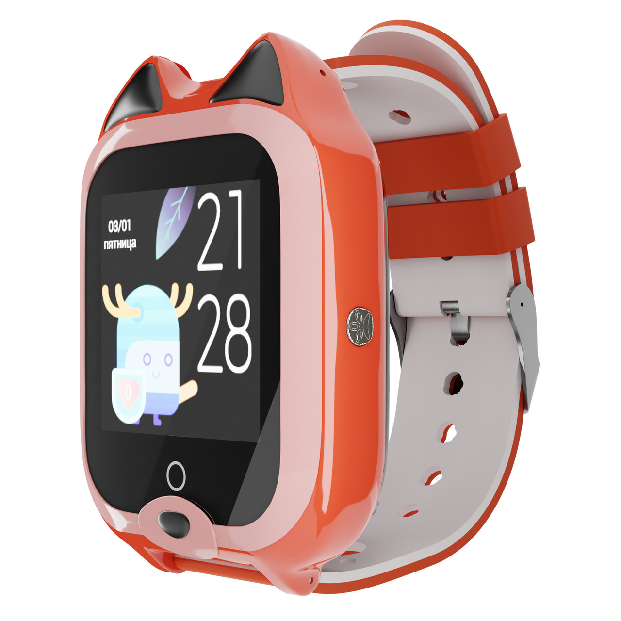 Дитячий водонепроникний GPS-годинник MYOX MX-58UW (4G) жовтогарячий із відеодзвінком, фото 1