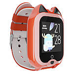 Дитячий водонепроникний GPS-годинник MYOX MX-58UW (4G) жовтогарячий із відеодзвінком, фото 3