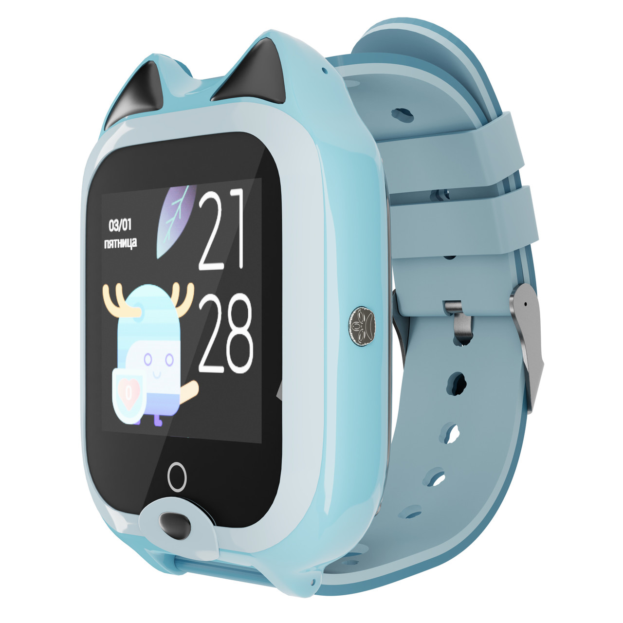 Дитячий водонепроникний GPS-годинник MYOX MX-58BW (4G) блакитний із відеодзвінком оптом, фото 1