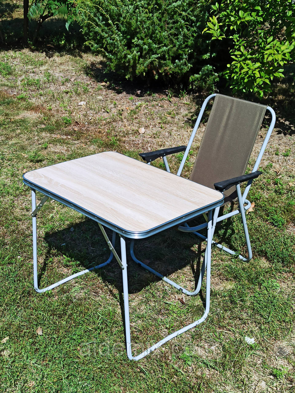 Стіл розкладний для пікніка Крісло для кемпінгу "Комфорт О1+1з" пром юа туристичні меблі