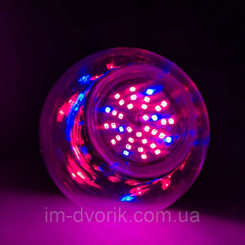 Лампа фіто для рослин 9W A60 E27 170-265V / LM3097 Led світлодіодна, фото 1