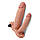 Подвійна насадка на член із вібрацією Pleasure X-Tender Vibrating Double Penis Sleeve, фото 3