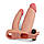 Подвійна насадка на член із вібрацією Pleasure X-Tender Vibrating Double Penis Sleeve, фото 5