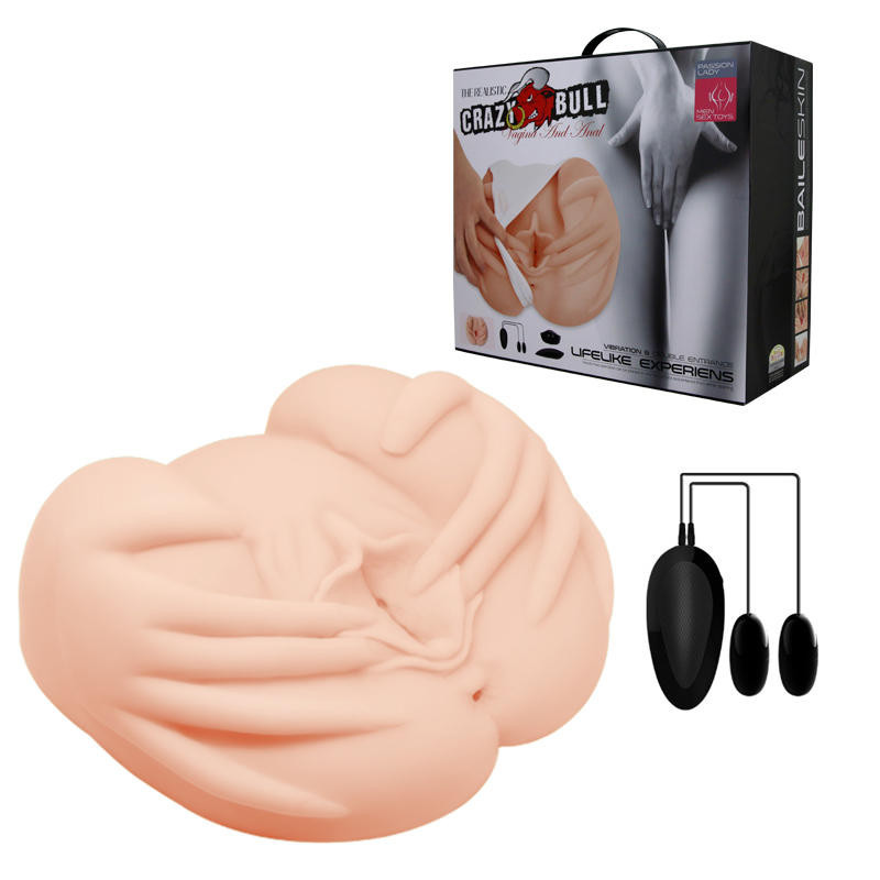 Мастурбатор із відкритою вагіною Crazy Bull Realistic Vagina and Anal, BM-009022Z-1