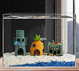 Декорація для акваріума "Будиночок Губки Боба" з мультфільму Спанч Боб квадратні штани, фото 2